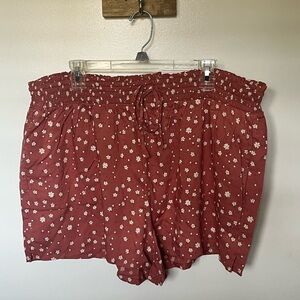 SO floral pull on shorts